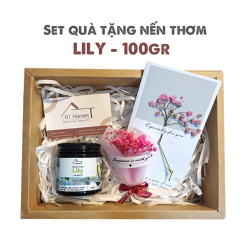 Set Quà Tặng Nến Thơm AT Homies Hương Lily 100g