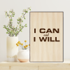 Tranh Laser Woodsign AT Homies: I Can And I Will